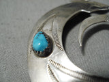 Fabulous Native American Navajo Gecko Sterling Silver Pin-Nativo Arts