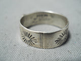 Marvelous Bahe Navajo Coral Sterling Silver Ring Native American-Nativo Arts