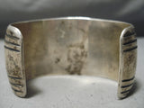 Museum Vintage Navajo/ Hopi Turquoise Sterling Silver Overlay Bracelet-Nativo Arts