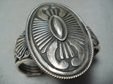 Exceptional Leo Martinez Vintage Native American Navajo Sterling Silver Bracelet-Nativo Arts