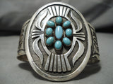 Stunning Mable Kee Vintage Native American Navajo Floral Sterling Silver Bracelet Cuff-Nativo Arts