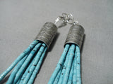 Native American Fabulous Vintage Santo Domingo Turquoise Heishi Sterling Silver Necklace-Nativo Arts