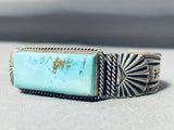 Important Vintage Native American Navajo Derrick Gordan Turquoise Sterling Silver Bracelet-Nativo Arts