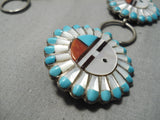 One Of The Most Detailed Vintage Zuni Native American Turquoise Concho Belt Old-Nativo Arts