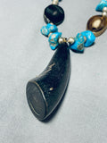 Native American One Of The Most Unique Vintage Southwest Turquoise Necklace-Nativo Arts