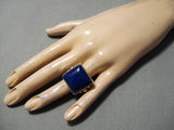 Opulent Very Rare Vintage Native American Navajo Orville Tsinnie Sterling Silver Ring-Nativo Arts