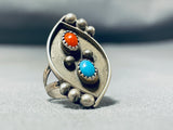 Exceptional Vintage Native American Navajo Sleeping Beauty Turquoise Sterling Silver Ring-Nativo Arts