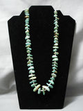 Wonderful Vintage Santo Domingo Royston Turquoise Native American Necklace Old-Nativo Arts