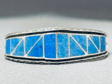 Beautiful Native American Navajo Denim Lapis Sterling Silver Bracelet-Nativo Arts