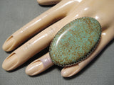 Magnificent Navajo #8 Turquoise Sterling Silver Ring Native American-Nativo Arts