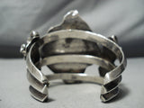 Best Heavy Vintage Native American Navajo Turquoise Sterling Silver Slag Bracelet-Nativo Arts