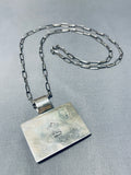 Native American Important Vintage Santo Domingo Turquoise Inlay Sterling Silver Necklace-Nativo Arts