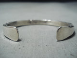 Authentic Vintage Native American Navajo Orville Tsinnie Sterling Silver Bracelet-Nativo Arts