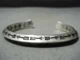 Important Sunny Reeves Vintage Native American Navajo Sterling Silver Bracelet-Nativo Arts