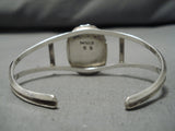 Magnificent Vintage Native American Navajo Sleeping Beauty Turquoise Sterling Silver Bracelet-Nativo Arts