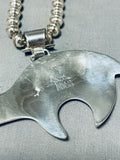 Important Inlay Master Vintage Native American Navajo Turquoise Sterling Silver Necklace-Nativo Arts