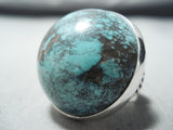 Important Vintage Native American Navajo Domed Turquoise Sterling Silver Ring-Nativo Arts