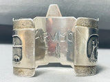 The Best Vintage Native American Navajo Inlay Turquoise Arviso Bracelet Cuff-Nativo Arts