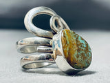 Del Secatero Native American Navajo Royston Turquoise Sterling Silver Ring-Nativo Arts