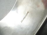 Important Peshlakai Vintage Native American Navajo Sterling Silver Bracelet-Nativo Arts