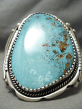 Best Vintage Native American Navajo Verdy Jake Turquoise Sterling Silver Bracelet-Nativo Arts