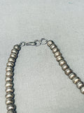 Gasp! Quality Vintage Native American Navajo Turquoise Sterling Silver Squash Blossom Necklace-Nativo Arts