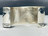 One Of The Best Vintage Native American Navajo Side Opal Sterling Silver Bracelet-Nativo Arts