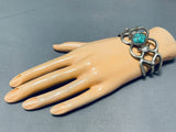 Important Vintage Native American Navajo Turquoise Sterling Silver Thorn Bracelet-Nativo Arts