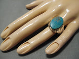 Amazing Vintage Navajo Royston Turquoise Sterling Silver Native American Ring-Nativo Arts