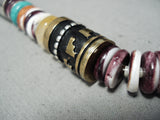 One Of The Best Authentic Vintage Native American Navajo Thomas Singer Sterling Silver Necklace-Nativo Arts