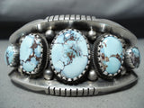One Of The Finest Ever Native American Navajo Dry Creek Turquoise Sterling Silver Bracelet-Nativo Arts