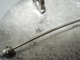 Rare Hopicrafts Vintage Hopi Native American Sterling Silver Necklace Pin-Nativo Arts