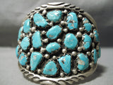 Best Craziest Vintage Native American Navajo Tommy Moore Turquoise Sterling Silver Bracelet-Nativo Arts