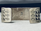Fabulous Vintage Native American Navajo Red Mountain Turquoise Sterling Silver Bracelet-Nativo Arts