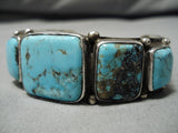 Important Vintage Native American Navajo Fiero Turquoise Sterling Silver Bracelet-Nativo Arts