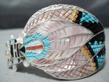 Elaborate Zuni Turquoise Sterling Silver Bracelet Native American-Nativo Arts