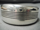Important Dan Jackson Genius Artist Sterling Silver Bracelet Native American Navajo-Nativo Arts
