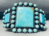 One Of The Best Vintage Native American Navajo Satellite Turquoise Sterling Silver Bracelet-Nativo Arts