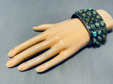 Important Vintage Native American Navajo Damale Turquoise Sterling Silver Bracelet-Nativo Arts
