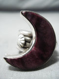Sensational Navajo Purple Spiny Sterling Silver Ring Native American-Nativo Arts