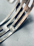 One Of The Best Vintage Native American Navajo Sugulite Sterling Silver Bracelet-Nativo Arts
