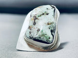 Astounding Vintage Native American Navajo Dry Creek Turquoise Sterling Silver Ring Signed-Nativo Arts
