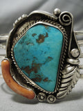 Impressive Vintage Native American Navajo Silver Garden Sterling Bracelet Cuff-Nativo Arts