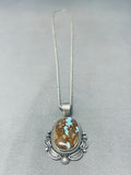 Fascintating Vintage Native American Navajo 8 Turquoise Sterling Silver Necklace-Nativo Arts