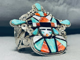 The Best Ever Vintage Native American Navajo Ben Begaye (d) Sterling Silver Turquoise Bracelet-Nativo Arts