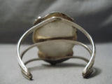 Museum Towering Vintage Native American Navajo Royston Turquoise Sterling Silver Bracelet Old-Nativo Arts