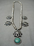 Stunning Vintage Navajo Native American Sterling Silver Necklace-Nativo Arts