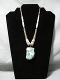 Native American Magnificent Vintage Santo Domingo Huge Royston Turquoise & Shell Necklace Old-Nativo Arts