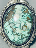 Biggest Best Vintage Native American Navajo Domed Carico Lake Turquoise Sterling Silver Bracelet-Nativo Arts