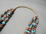 One Of The Best Vintage Spiny Oyster Turquoise Native American Navajo Necklace Old-Nativo Arts